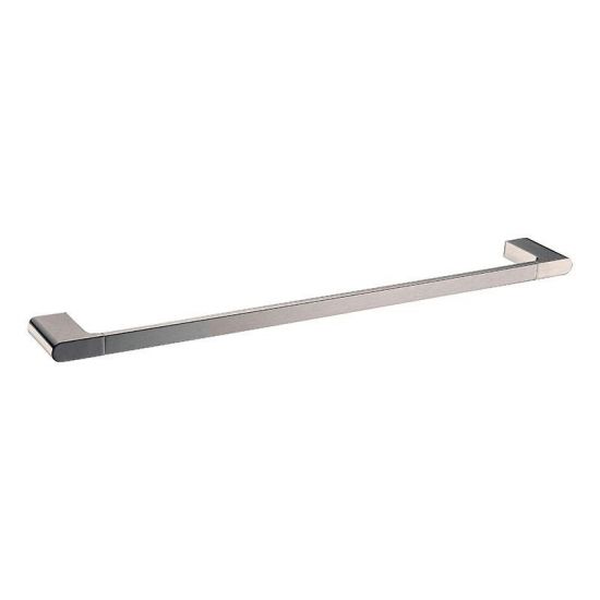 Belle Single Towel Rail 800mm Brushed Nickel , Default Title