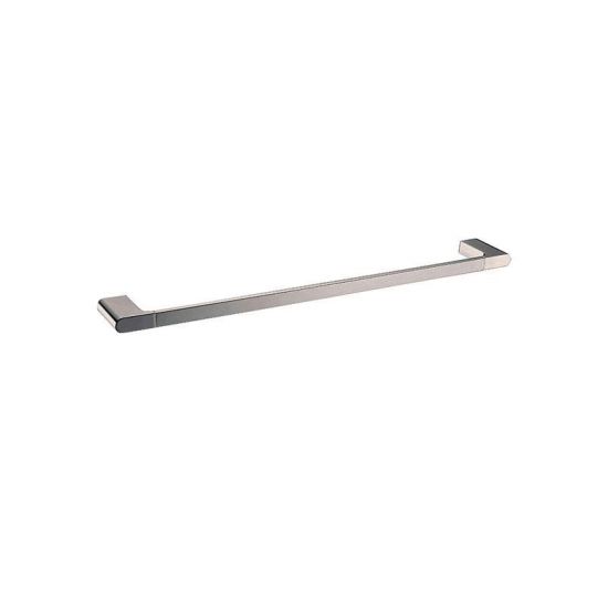 Belle Single Towel Rail 600mm Brushed Nickel , Default Title