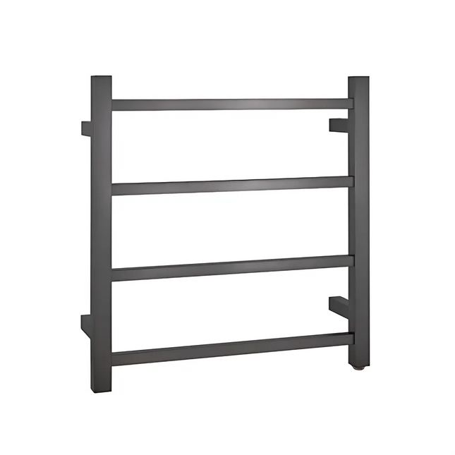 Square Electric Heated Towel Rack 4 Bars Gun Metal Grey ,