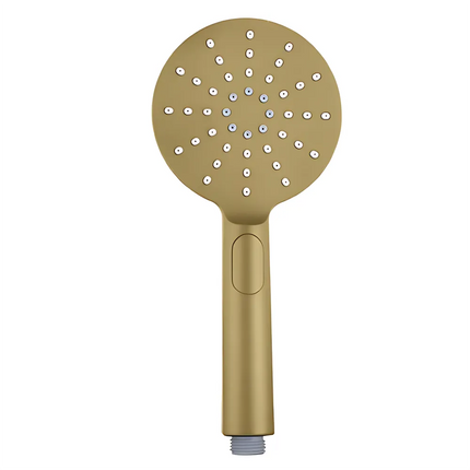 Add Round Brushed Gold Hand Shower Head , 3 functions