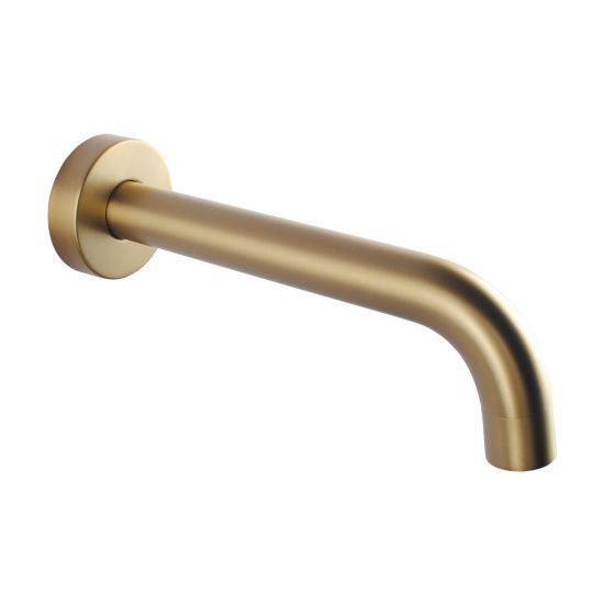 Bathroom Louis Lever Series Curved Bath Wall Spout Gold ,