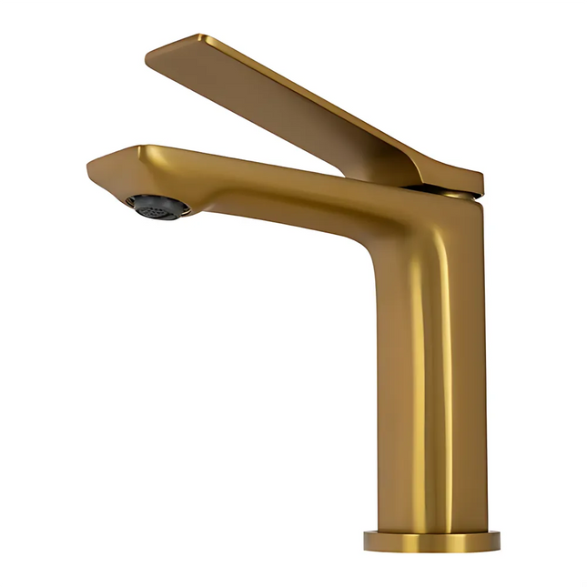 Hash Basin Mixer Brushed Gold ,