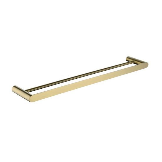 Hash Double Towel Rail 600mm Gold , Default Title