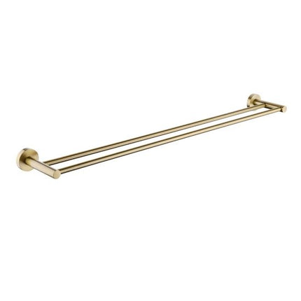 Louis Lever Double Towel Rail 790mm Gold , Default Title