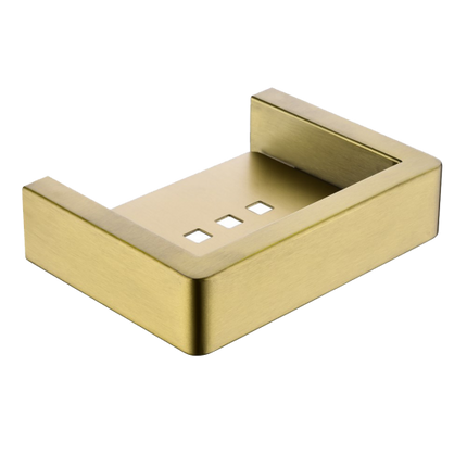 Tera Square Soap Dish Holder Gold ,