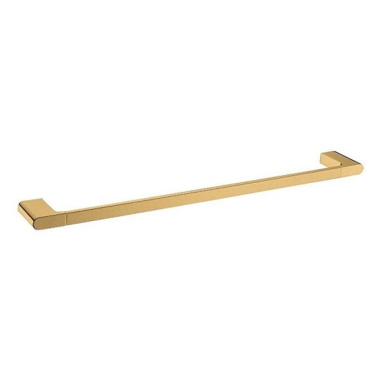 Belle Single Towel Rail 800mm Gold , Default Title