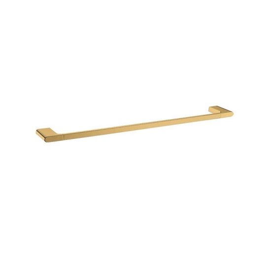 Belle Single Towel Rail 600mm Gold , Default Title