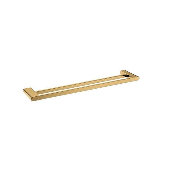 Belle Double Towel Rail 600mm Gold , Default Title