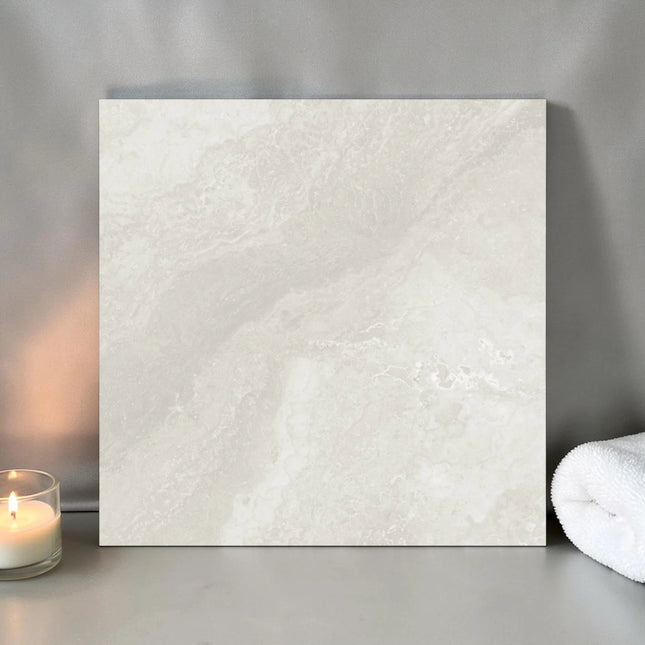 Travertine Look Tile Bella Silver Matte 600X600 ,