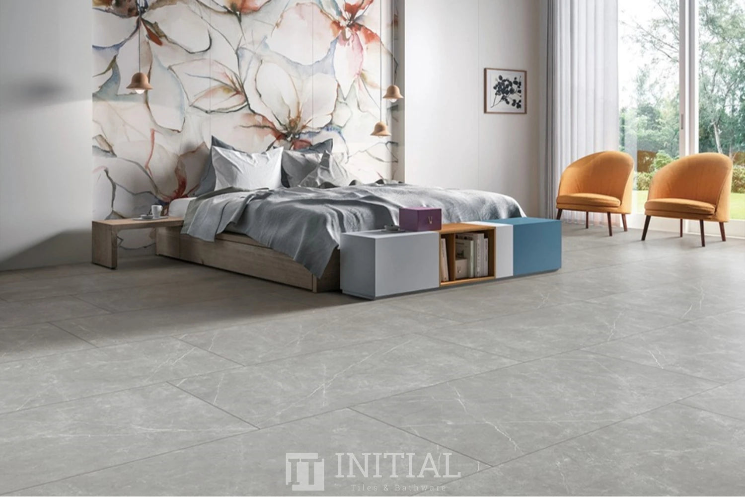 Marble Look Tile Bondi Grey Polish 600X600 ,