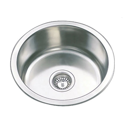 Round Stainless Steel Kitchen Sink 430 X 180mm