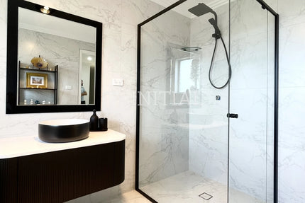 Marble Look Tile Cirrus Silk Grey Honed 600X1200 ,