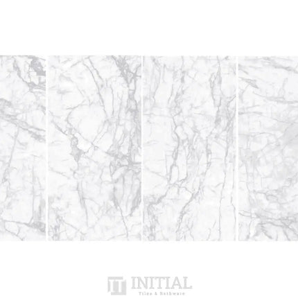 Marble Look Tile Cirrus Silk Grey Polished 600X1200 ,