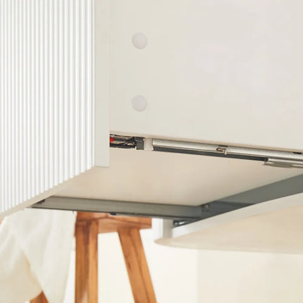 Ceto Avalon Fluted Wall Hung Vanity Matte White 900 ,