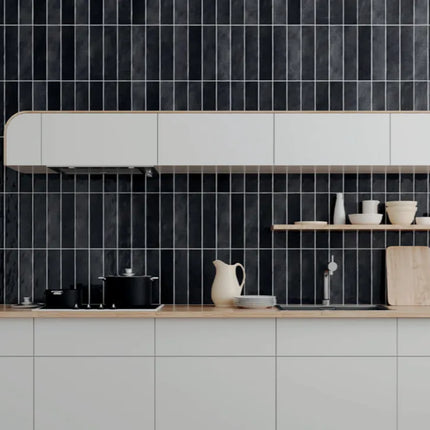 Subway Tile Carla Gloss Charcoal 75X300