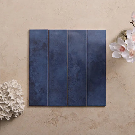 Subway Tile Carla Gloss Dark Blue 75X300