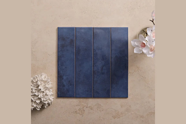 Subway Tile Carla Gloss Dark Blue 75X300