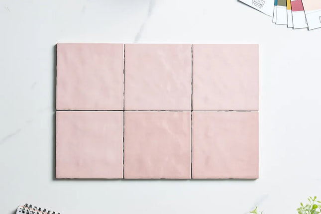 Subway Tile Retro Pink Gloss 120X120