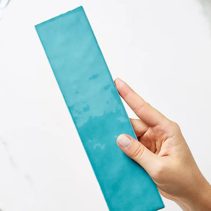 Subway Tile Retro Turquoise Gloss 58X242