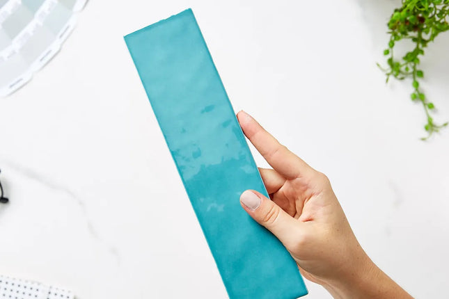 Subway Tile Retro Turquoise Gloss 58X242