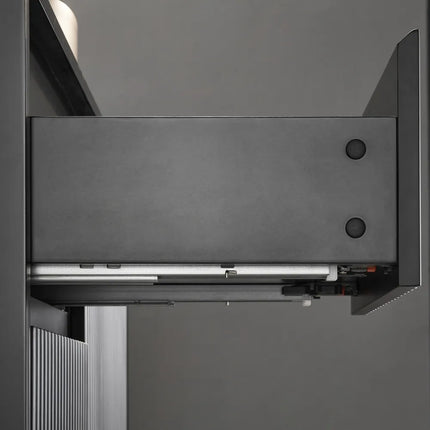 Ceto Brindabella Fluted Wall Hung Vanity Matte Black 900 ,