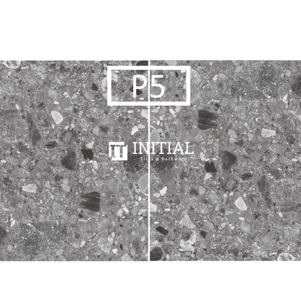 Outdoor Paver Terrazzo Look Tile Dark Grey 600X600X20 ,