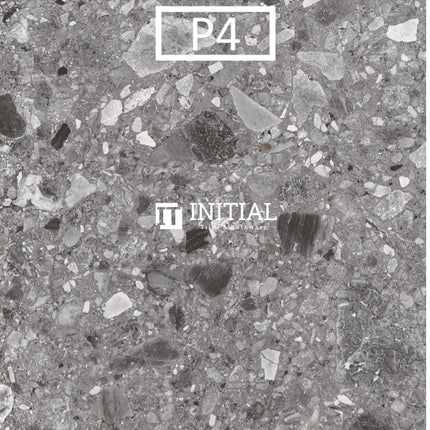 In & Out Terrazzo Look Tile Dark Grey 300X300X10 ,