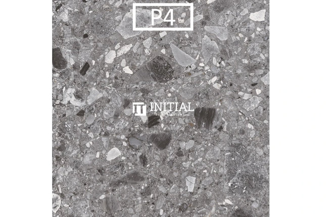 In & Out Terrazzo Look Tile Dark Grey 300X300X10 ,