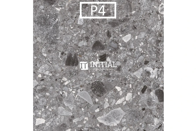 In & Out Terrazzo Look Tile Dark Grey 600X600X10 ,