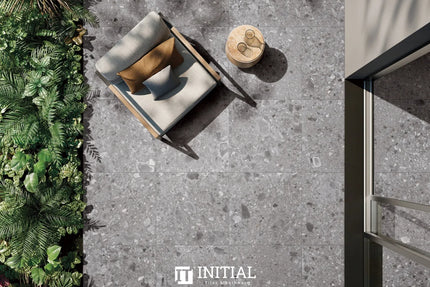 In & Out Terrazzo Look Tile Dark Grey 600X600X10 ,