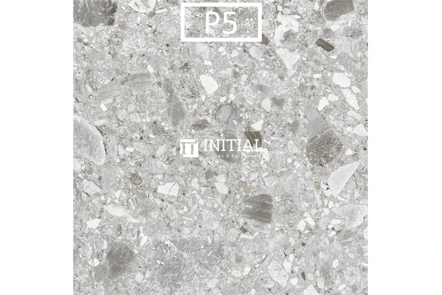 Outdoor Paver Terrazzo Look Tile Medium Grey 600X600X20 ,