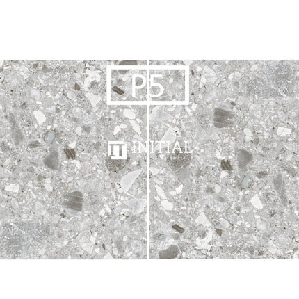 Outdoor Paver Terrazzo Look Tile Medium Grey 600X600X20 ,