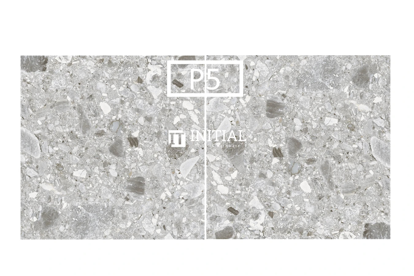 Outdoor Paver Terrazzo Look Tile Medium Grey 600X600X20 ,