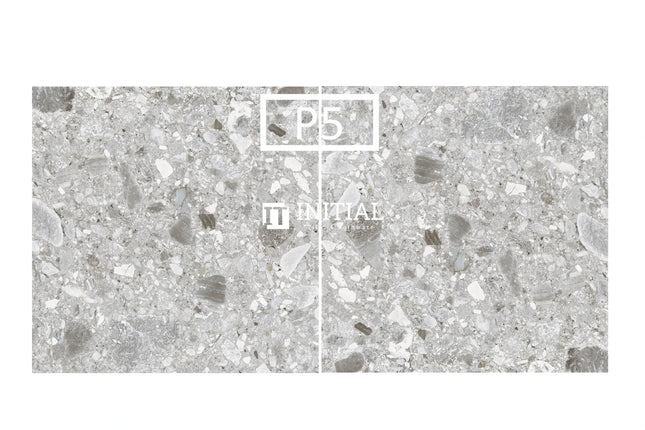 Outdoor Paver Terrazzo Look Tile Medium Grey 600X600X20 ,