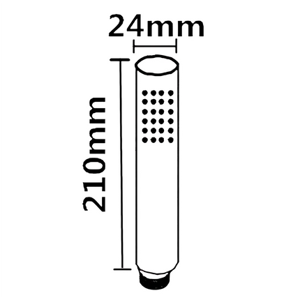 Round Right Angle Half Rail Top Water Inlet Shower Combination Chrome ,