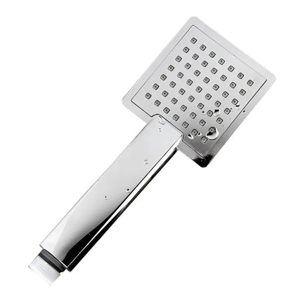 Square Hand Held Shower Set With Rail 700mm Chrome ,