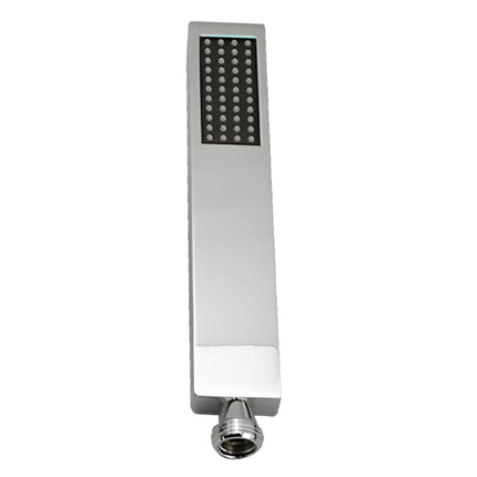 Square Wide Rail Top Water Inlet Shower Combination Chrome ,