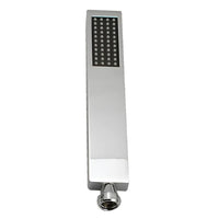 Square Hand Held Shower Set With Rail 700mm Chrome ,