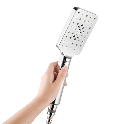 Square 3 Functions Rainfall Handheld Chrome ,