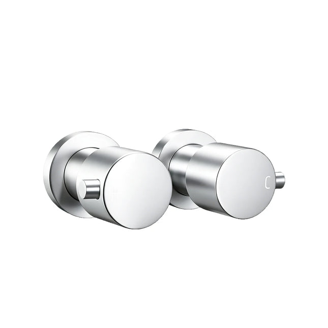 Louis Lever Round Shower Wall Taps Chrome ,