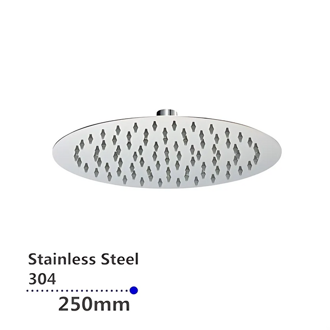 Add Round Chrome Shower Head , 250mm