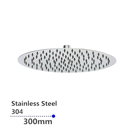 Add Round Chrome Shower Head , 300mm