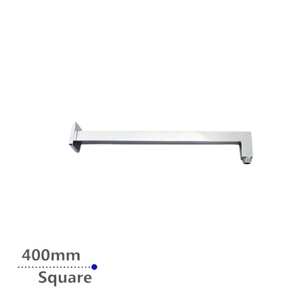 Square Brass Wall Arm Shower 400mm Chrome ,