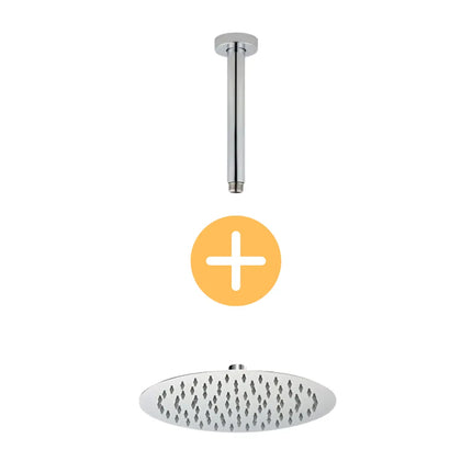 Round Ceiling Arm Shower Chrome ,