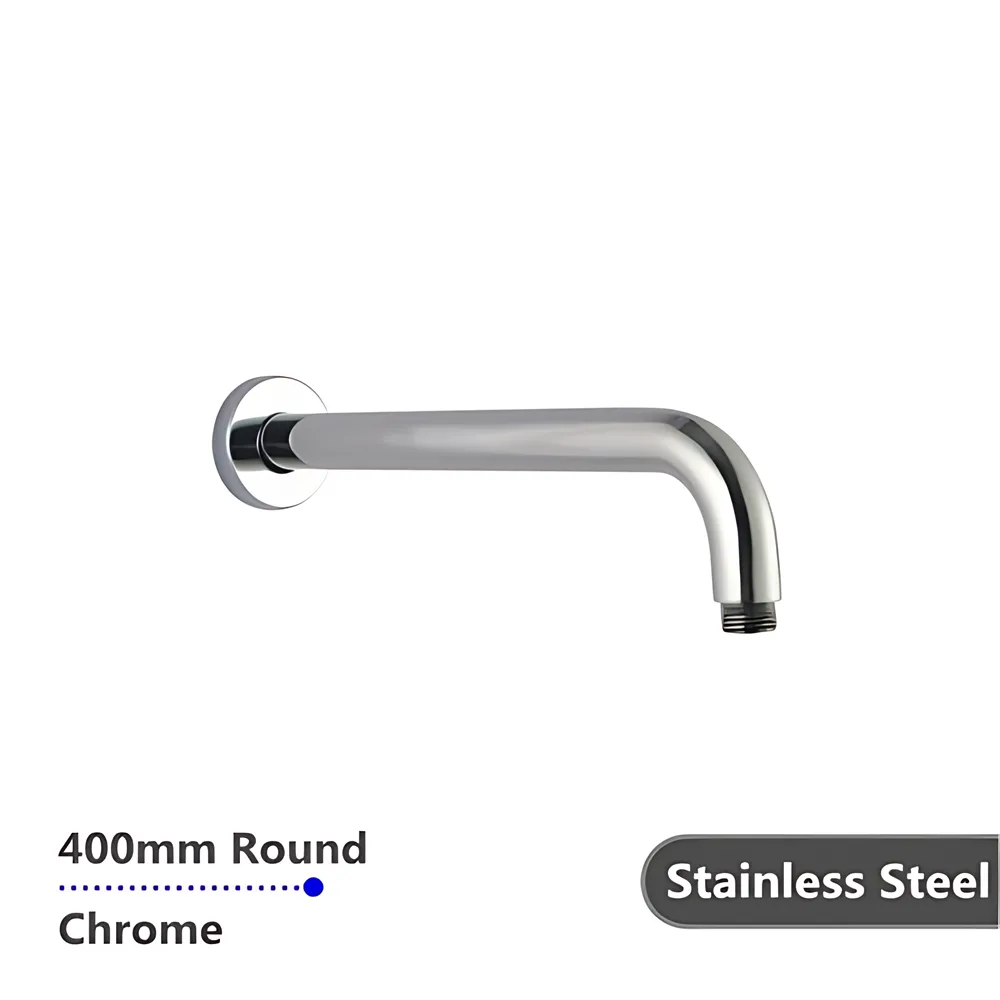 Round Stainless Steel Wall Arm Shower 400mm Chrome ,