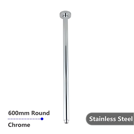 Round Ceiling Arm Shower Chrome , 600mm