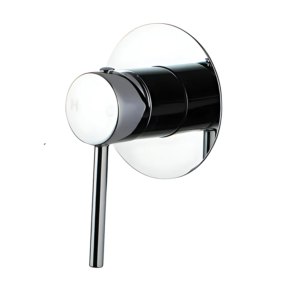 Louis Lever Round Shower/Bath Wall Mixer (80mm Cover Plate) Chrome ,