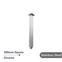 Square Ceiling Arm Shower Chrome , 300mm