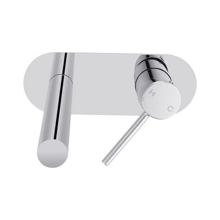 Louis Lever Round Bathtub/Basin Wall Mixer With Spout Chrome ,