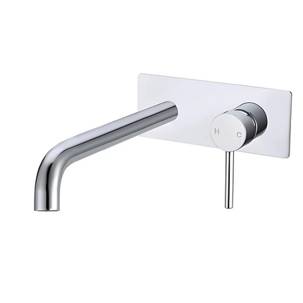 Louis Lever Wall Mixer With Round Spout Chrome ,